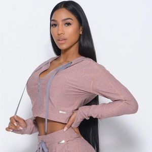 Bombshell Sportswear Sand Dune Lounge Set. Cozy Zip Hoodie & Relax Sports Bra.